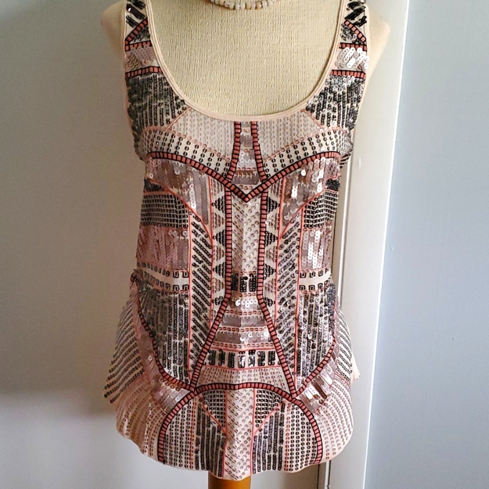 NWOT Sequin Tank Top Shirt